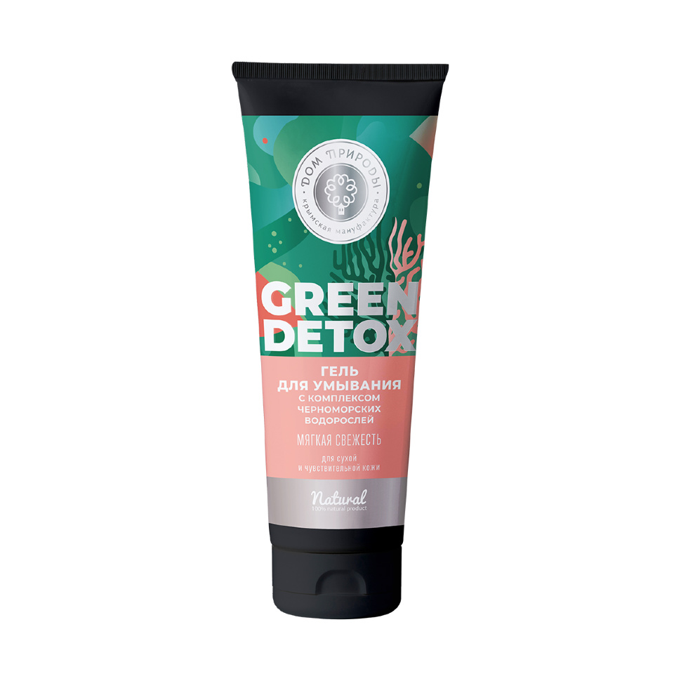 Гель для умывания мягкая свежесть для сухой и чувствительной кожи Green Detox 150 г