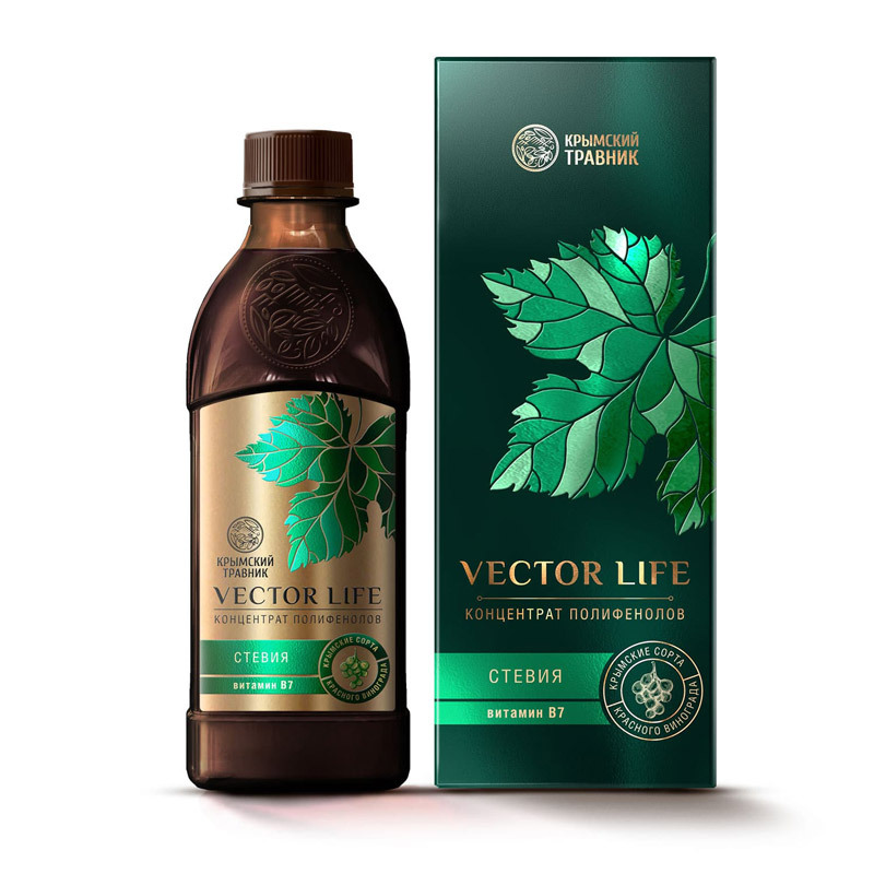 Концентрат полифенолов Стевия Vector life 250 мл