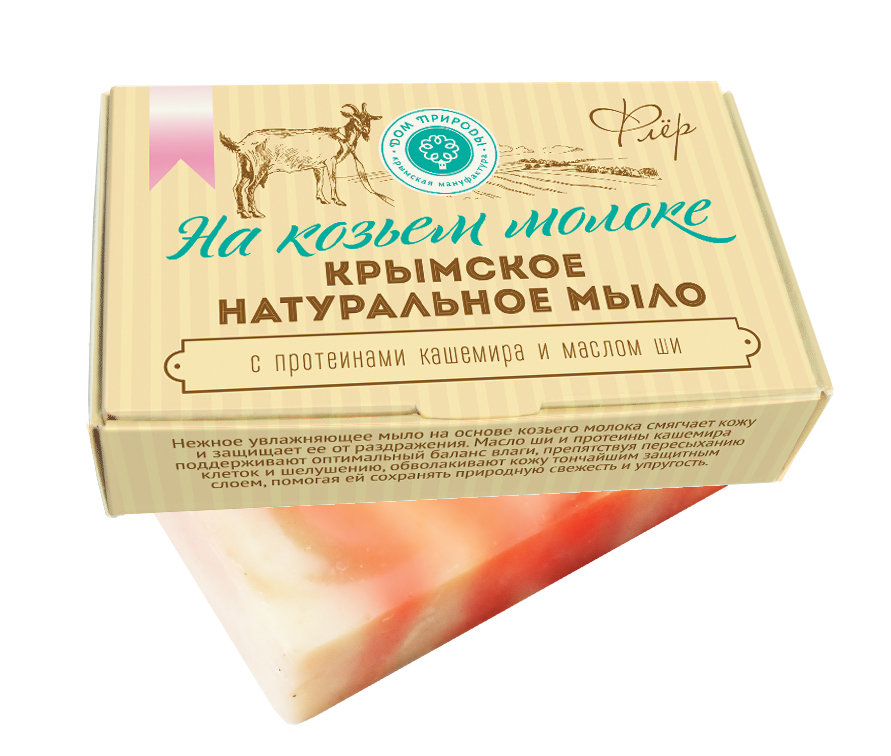 Мыло флёр на козьем молоке 100 г