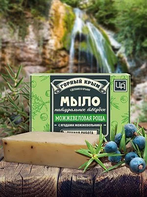 Натуральное мыло Можжевельник с ягодами можжевельника и глиной 82 г