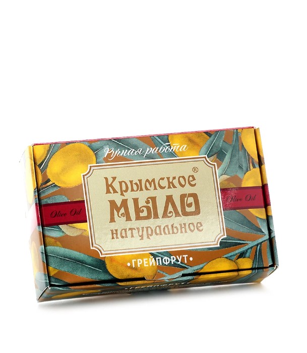 Крымское натуральное мыло на оливковом масле ГРЕЙПФРУТ 2020 МН 100г