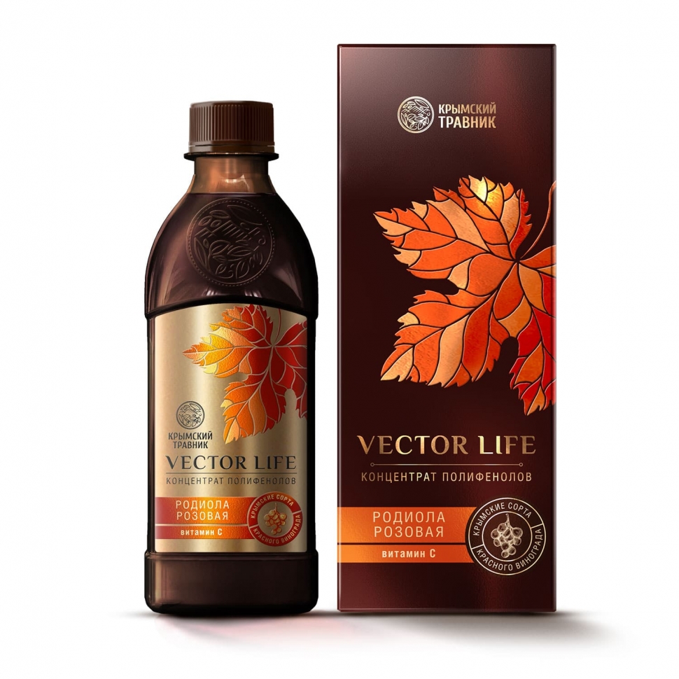 Концентрат полифенолов Розовая родиола Vector life 250 мл