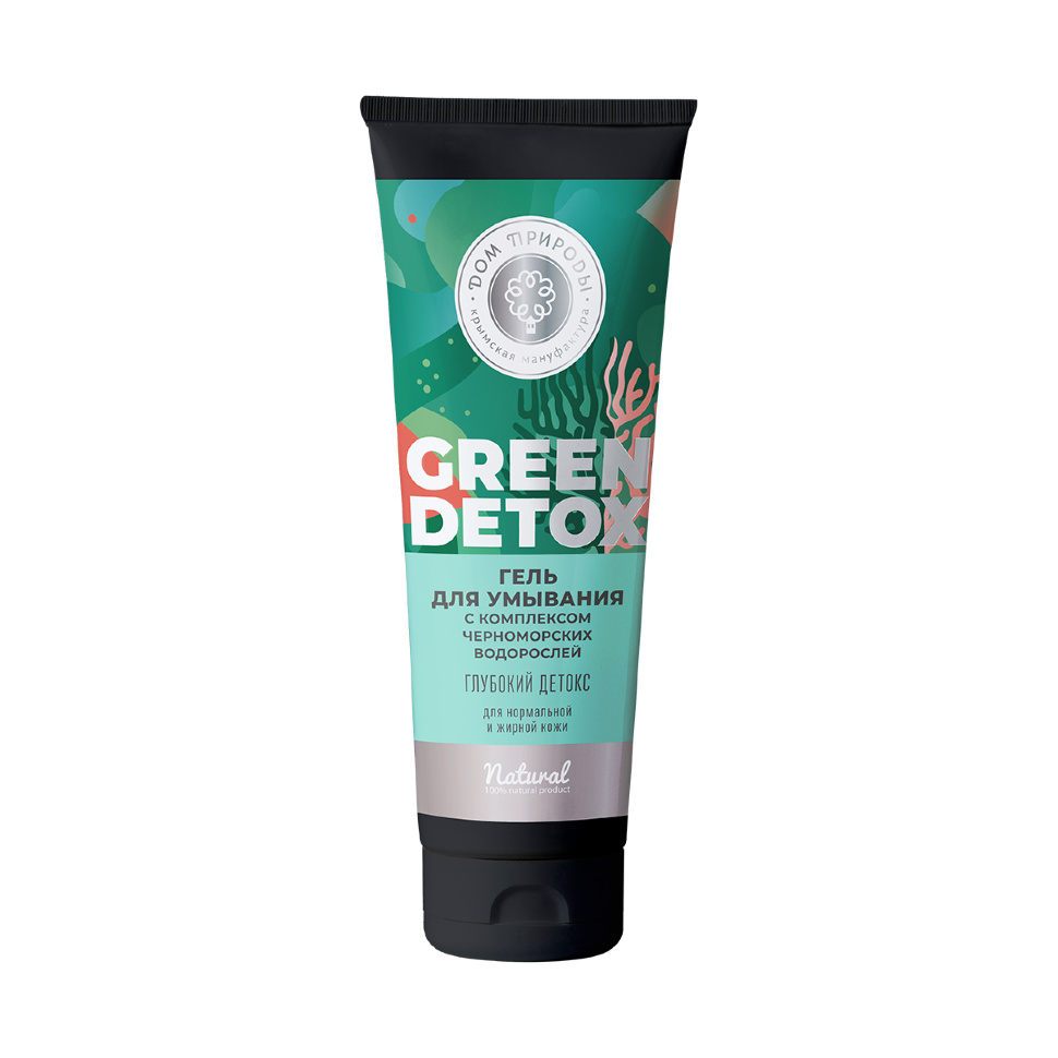 Гель для умывания глубокий детокс для нормальной и жирной кожи Green Detox 150 г