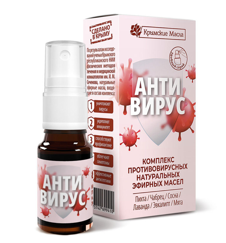 Комплекс противовирусных эфирных натуральных масел Антивирус 10 мл