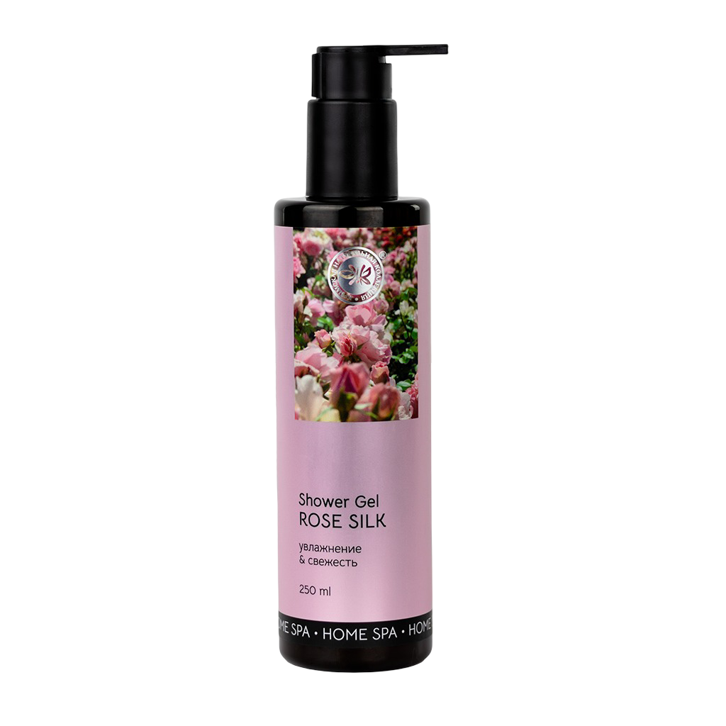 Гель для душа розовый шелк HOME SPA 250 мл