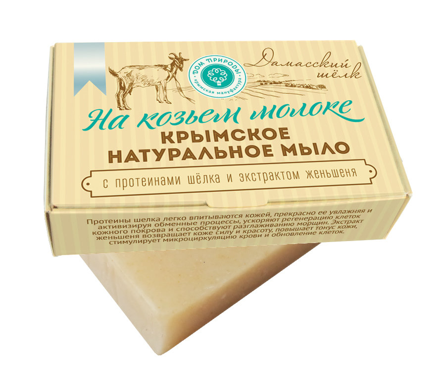 Мыло дамасский шёлк на козьем молоке 100 г