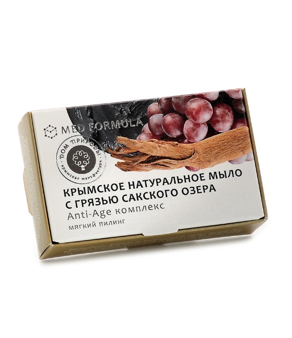 Крымское натуральное мыло на основе грязи Сакского озера AntiAge-КОМПЛЕКС МН 100г