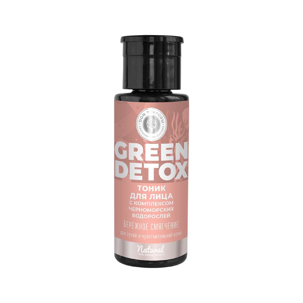 Тоник для лица бережное смягчение для сухой и чувствительной кожи Green Detox 150 мл