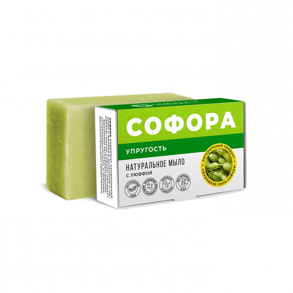 Мыло упругость с люффой Софора 100 г