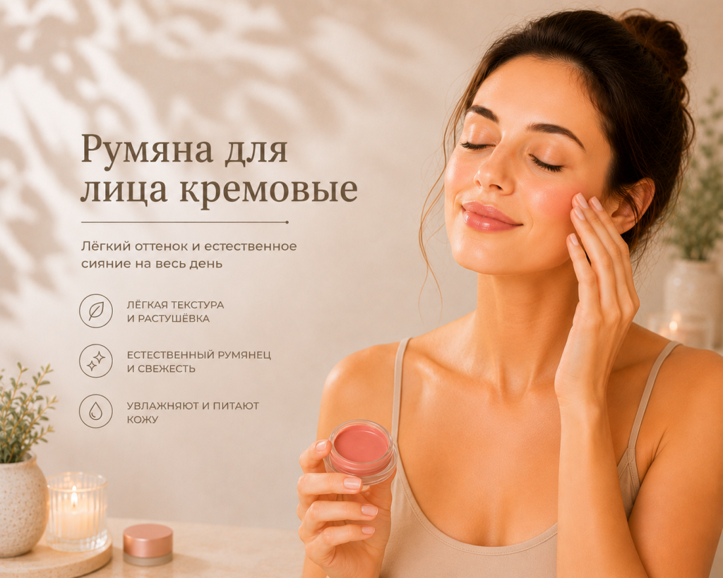 Румяна для лица кремовые купить