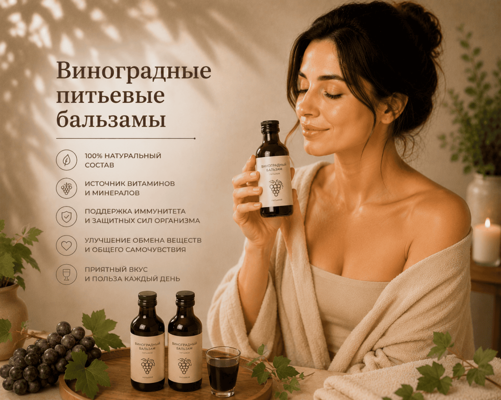 Виноградные питьевые бальзамы купить