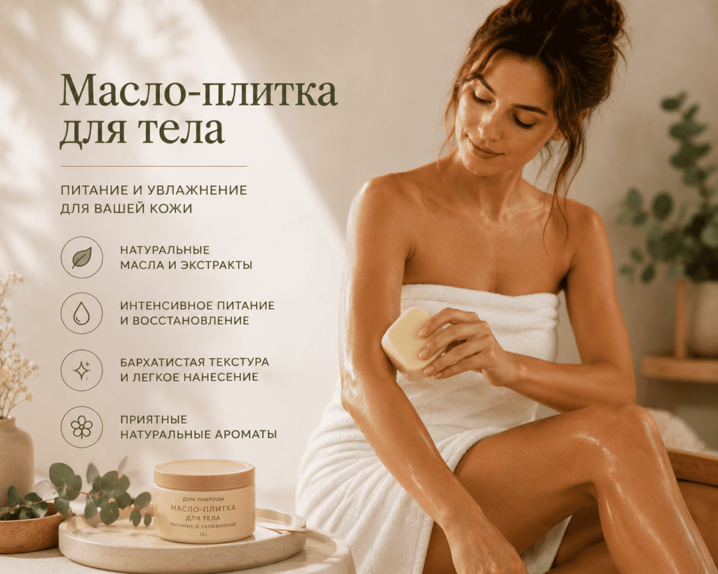  Масло-плитка для тела купить
